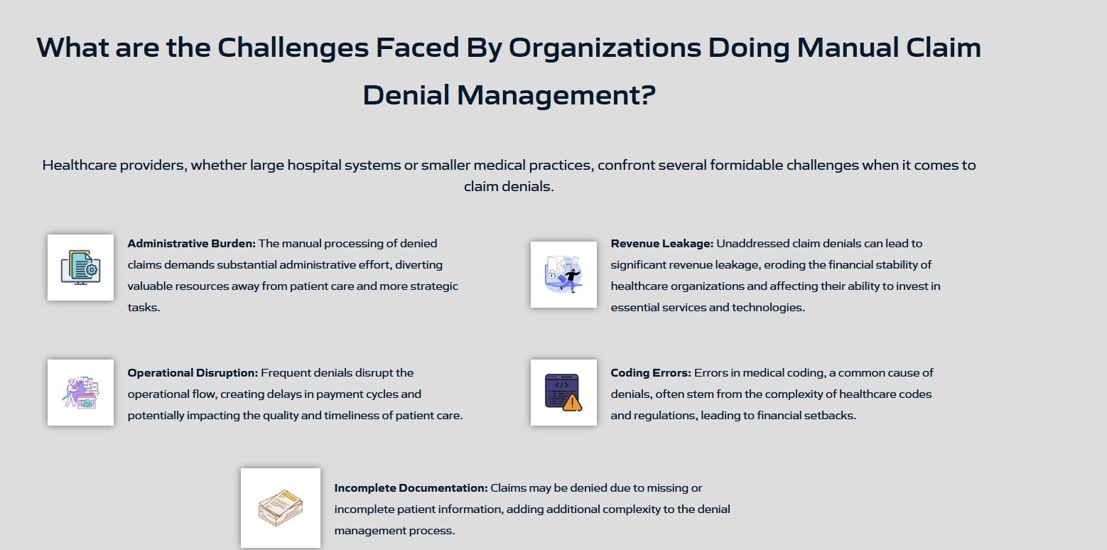 Challenges Faced By Organizations Doing Manual Claim Denial Management | Marcus Evans